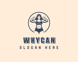Workout - Strong Woman CrossFit logo design