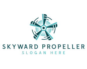 Propeller Fan Cooling logo design