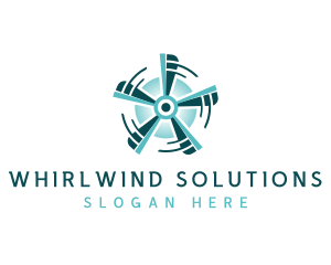 Propeller Fan Cooling logo design