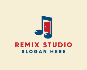 Music Studio Door  logo design