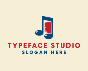 Music Studio Door  logo design