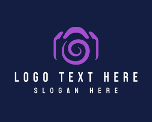 Spiral - Camera Lens Whirl logo design