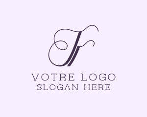 Professional - Calligraphy Letter F logo design