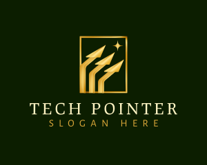 Pointer - Arrow Growth Pointer logo design