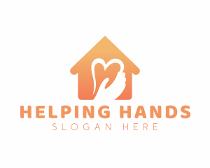 Assistance - Heart Hand House logo design