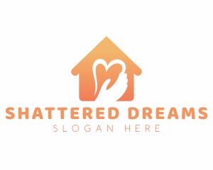 Heart Hand House logo design