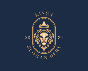 Lion King Crown logo design