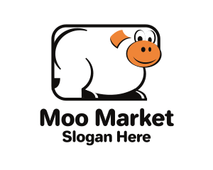 Moo - Cow Dairy Farm logo design