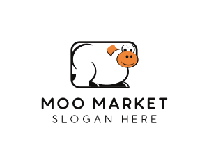 Cow Dairy Farm logo design