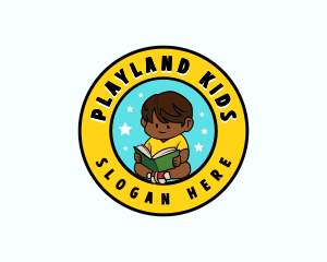 Reading Kid Preschool logo design