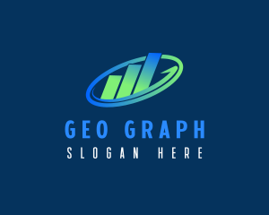 Business Arrow Graph logo design