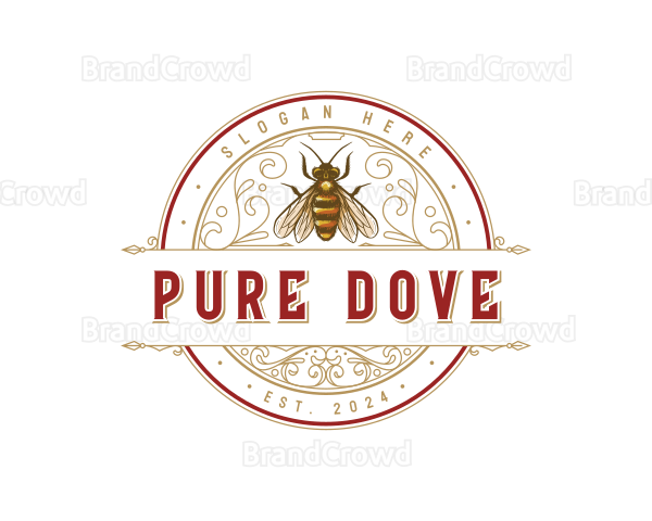 Honey Bee Ornamental Logo