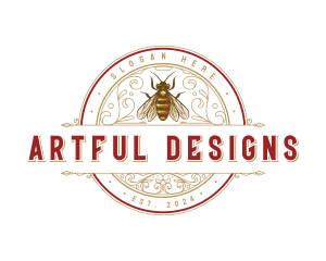 Honey Bee Ornamental Logo