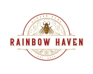 Honey Bee Ornamental Logo