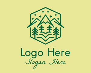 Hills - Green Outdoor Nature logo design