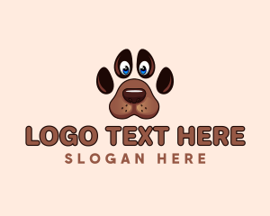 Dog - Pet Dog Paw logo design