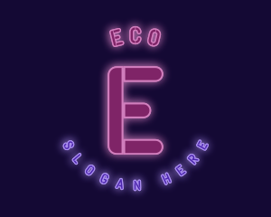 Studio - Cool Neon Nightclub logo design
