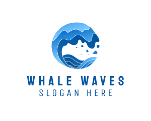 Surfing Beach Wave Resort  logo design