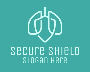 Shield Lung Protection logo design