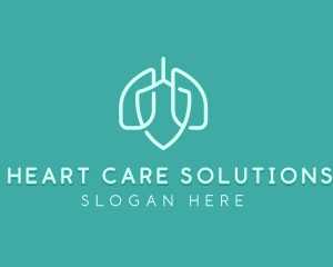 Shield Lung Protection logo design