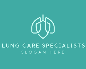 Shield Lung Protection logo design