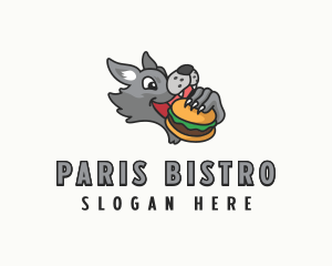 Wolf Burger Dining logo design