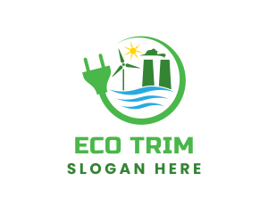 Sun Eco Electricity logo design