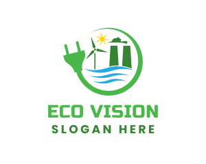 Sun Eco Electricity logo design