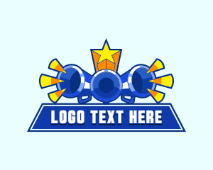 Cheer - Megaphone Cheerleading Competition logo design