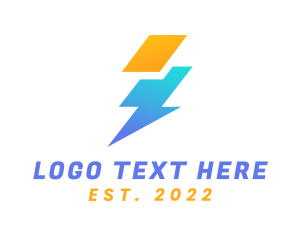 Voltage - Lightning Bolt Electric Company logo design