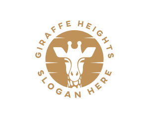 Giraffe Zoo Safari logo design