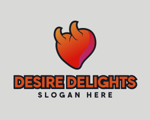 Naughty Heart Horn logo design