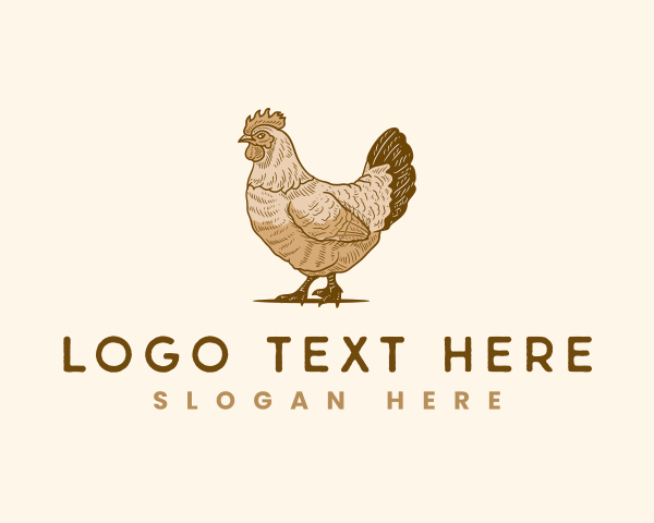 Chicken - Poultry Chicken Bird logo design