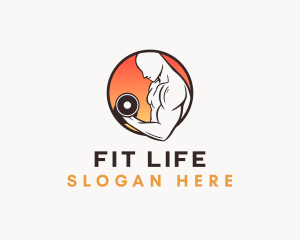 Fitness Gym Weightlifting logo design