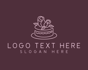 Culinary - Pastry Flower Cake logo design