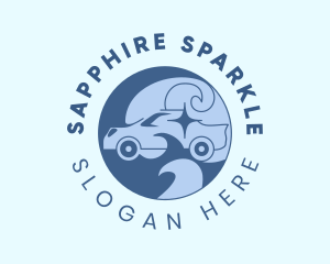 Car Sparkle Clean logo design