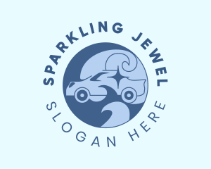 Car Sparkle Clean logo design