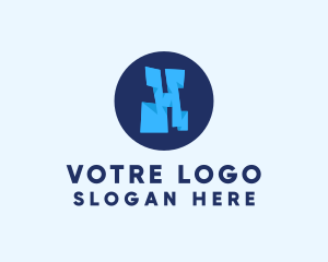 Generic - Blue Letter H logo design