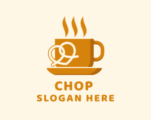 Hot Cup Pretzel Logo