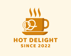 Hot Cup Pretzel logo design