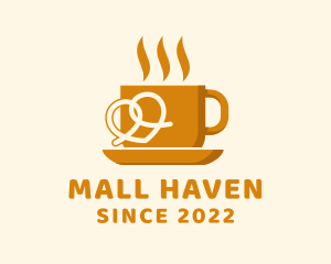 Hot Cup Pretzel logo design