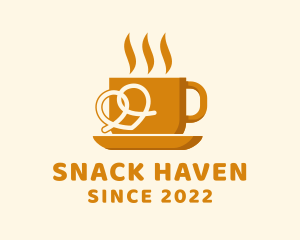 Hot Cup Pretzel logo design