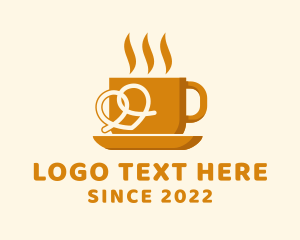 Market - Hot Cup Pretzel logo design