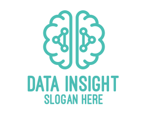Analysis - Teal Brain Logic logo design