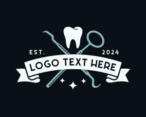 Tooth - Dental Tooth Instruments logo design