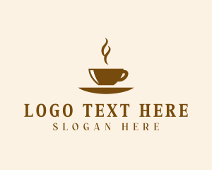 Garage - Hot Coffee Cup Cafe logo design