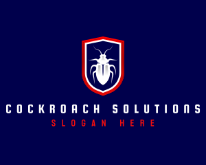 Cockroach - Roach Pest Extermination logo design