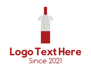 Red Wine - Sommelier Wine Bottle logo design