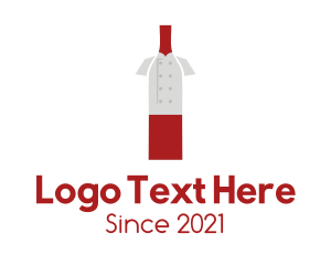 White Wine - Sommelier Wine Bottle logo design