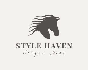 Farrier - Horse Equine Stallion logo design